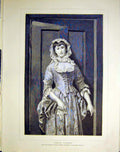 Original Old Antique Print Hanley Dolly Varden Lady Girl Portrait Fine Art 1883