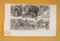 Original Old Antique Print Ceylon Exhibition Agricultural Hall London 1886 19th