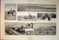 Original Old Antique Print Canadian Ranching Ranch Kootenay 1886 Canada 19th