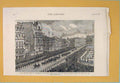 Original Old Antique Print Royal Procession Edinburgh Queen Princes Street 1886
