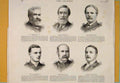 Original Old Antique Print Portrait House Commons Parliament Members 1886 19th