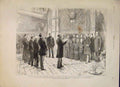 Original Old Antique Print London Trades Council Sandringham 1886 19th