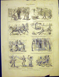 Original Old Antique Print Tropics Sketches Story 1887 19th Century
