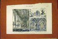 Old Antique Print Blackfriars Hall Northwich Choir Dominican Church 1887 19th