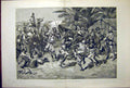 Original Old Antique Print Soudanese Marriage Dance Soudan Natives 1887 19th
