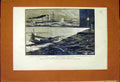 Original Old Antique Print North Sea Fishery British War Vessels Gunboat 1887