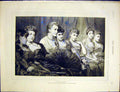 Original Old Antique Print Fair Critics Hicks Fine Art 1887 Ladies Audience 19th