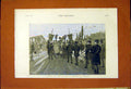 Original Old Antique Print Funeral Athens Sun Low Procession Greece 1887 19th