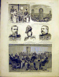 Original Old Antique Print Decoration Scandal France Court Cafferel Limousin