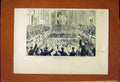 Original Old Antique Print Hartington Goschen Dublin Leinster Hall Ireland 1887