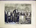 Original Old Antique Print Hartington Goschen Dublin Leinster Hall 1887 19th
