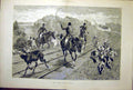 Original Old Antique Print Hunt Hounds Train Railway Dear Hunting Pack 1887