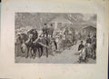 Original Old Antique Print Floral Parade Botanical Gardens Regent'S Park London