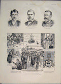 Old Antique Print Portrait Wyndham Francis Robinson Naval Reserve Officer