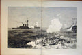 Old Antique Print Naval Manoeuvres Engagement Ushant Camperdown Hero Ship