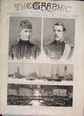 Original Old Antique Print Prussia Sparta Osborne Venice Servia Belgrade Athens