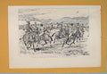 Original Old Antique Print Lancers Mule Beluchistan India Mules 1889 Victorian