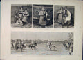 Original Old Antique Print Child Marriage Morocco Egypt Africa Abbassieh Troops