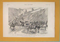 Original Old Antique Print Canadaian Pacific Railway Sketch Villiers 1889 19th
