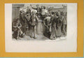 Original Old Antique Print Lottery Cape Ship Voyage Amusements 1889 Victorian