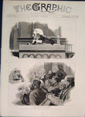 Original Old Antique Print Sketches Royal Court Justice London Huddlestone 1889