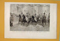 Old Antique Print Prussian Life Guards German Emperor Musical Ride 1890 19th