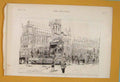 Original Old Antique Print Belgian Anniversary Brussels Procession 1890 19th
