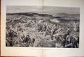 Old Antique Print Mounted Infantry Manoeuvres Aldershot Small Army 1890 19th