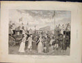 Original Old Antique Print Drury Lane Theatre London Millward Standing 1890 19th