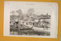 Original Old Antique Print Pilcomayo Expedition South America 1890 Victorian