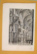 Original Old Antique Print Spanish Church Manchester Square Chapel Embassy 1890