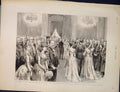 Original Old Antique Print Ball Mansion House Mayor Provost London 1890 19th