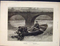 Original Old Antique Print Bridge Sighs William Small River Boat 1890 Victorian