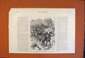 Original Old Antique Print Lord Randolph Churchill South Africa Coach 1891 19th