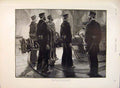 Old Antique Print Naval Manoeuvres Torpedo Drill Ironclad Staniland 1891 19th