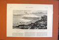 Old Antique Print Valparaiso Hill City View Vina Del Mar Battlefield 1891 19th