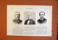 Original Old Antique Print Portrait Fergusson Redgrave Whymper Inspector 1891