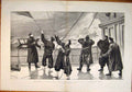 Original Old Antique Print Hms Aurora Nash Sail Ship Storm Sea Fine Art 1891