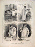 Original Old Antique Print Tale Woe Beecham'S Pills Advertisement 1891 Victorian