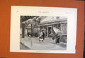 Original Old Antique Print Rainy Day Japan Fripp Shiyama Japanese People 1891
