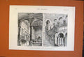 Original Old Antique Print Lord Salisbury Visit Birmingham Hewel Grange 1891