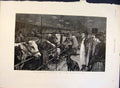 Original Old Antique Print Smithfield Club Cattle Show Agricultural Hall 1891