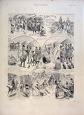 Old Antique Print District Surgeon Sketch Cape Colony Africa Doctor 1891 19th