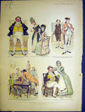 Old Antique Print Aunt Keziah Elopement Thomson Sketches Poem Petley 1898 19th