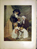 Original Old Antique Print Christmas Grandfather Children Smith Fine Art 1898