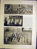 Original Old Antique Print De Vere Gymnastic Cairo Egypt Teachers Nurses 1898