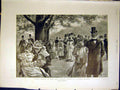 Original Old Antique Print London Society Hyde Park Church Parade Marchetti 1898