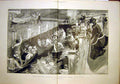 Original Old Antique Print Boating Season Lock Hatherell Canal 1898 Victorian