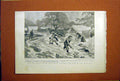 Original Old Antique Print United States Army Santiago Flood Dickinson 1898