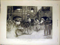 Original Old Antique Print Earl'S Court London Jinrickshaw Exhibition 1898 19th